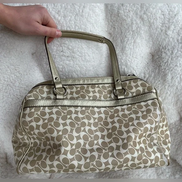 Coach Chelsea Heritage Signature Stripe Satchel Nr. F15132 - Picture 7 of 15